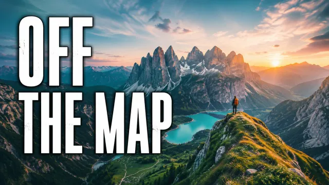 AI thumbnail example of an alpine lake and mountain adventure